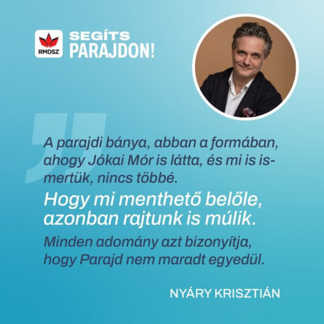 Nyáry Krisztián író is közösségi felelősségvállalásra buzdít. Támogasd te is Parajdot, a családokat és a turizmust is! ➡️ https://segitsparajdon.ro
