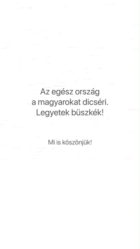 Legyünk büszkék! Együtt sikerült. 🤝