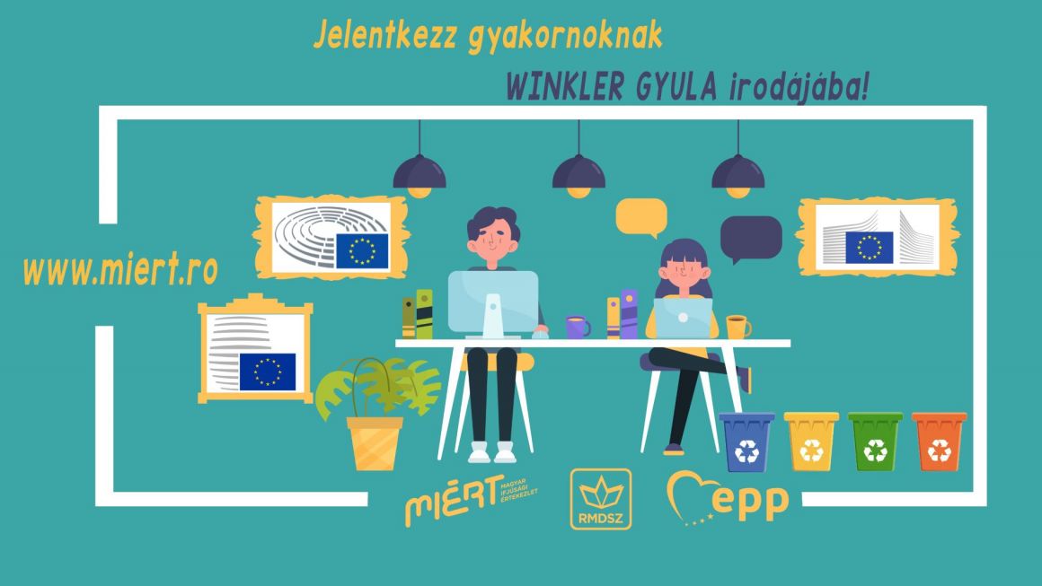 A fenntartható fejlődésre és környezetvédelemre fektet hangsúlyt Winkler Gyula EP-képviselő gyakornoki programja