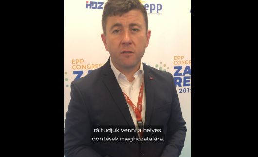 Borboly Csaba az EPP zágrábi kongresszusán Borboly Csaba az EPP zágrábi kongresszusán