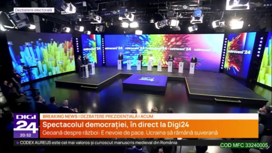 Államelnöki vita a Digi24 televízióban