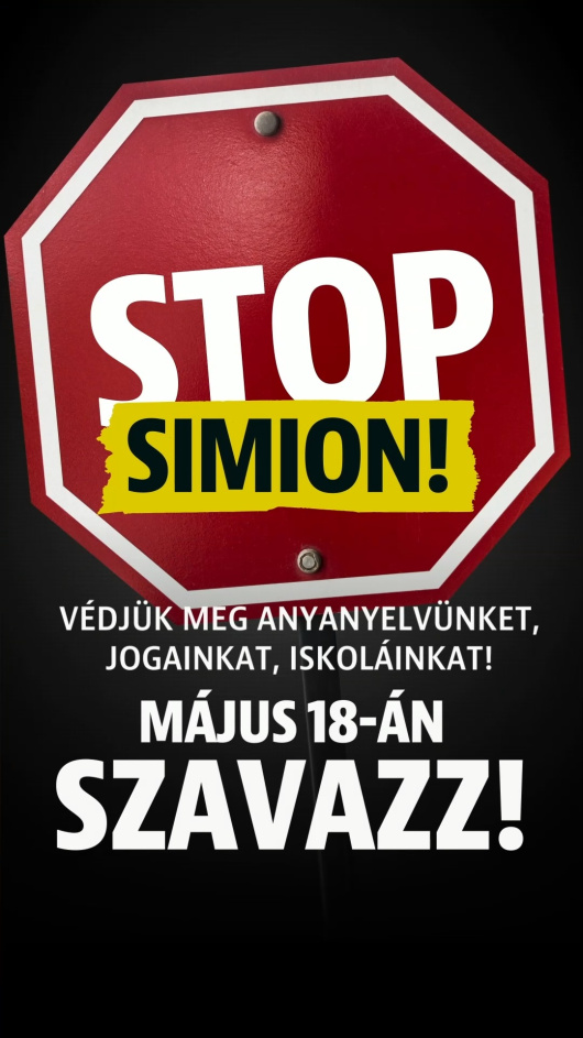 Meg kell védenünk a magyar közösséget és az országot Simiontól. Vasárnap szavazz! 